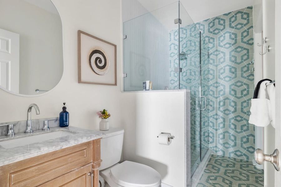 Bathroom #4 with a walk-in shower 