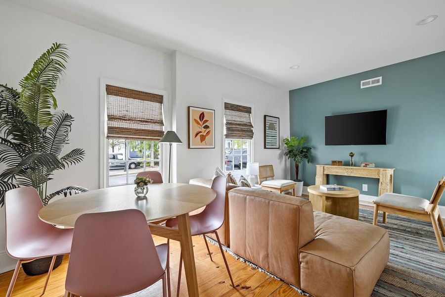 Spacious living room with plenty of seating for your group. This is living room #2! 