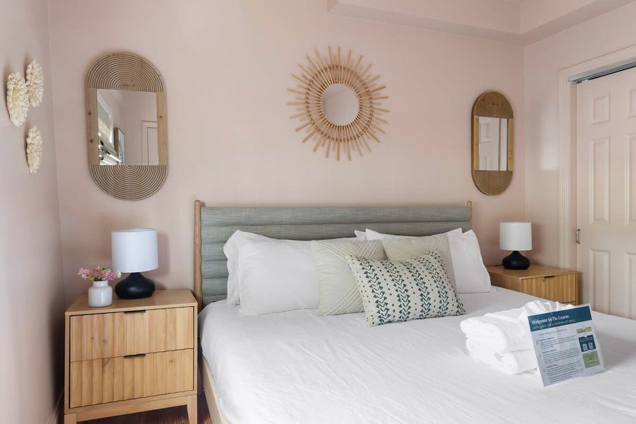 Bedroom #7: King Bed, Ceiling Fan & TV