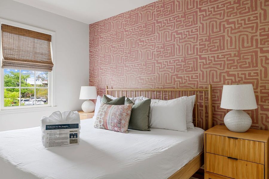 Bedroom #6: King Bed, Ceiling Fan & TV
