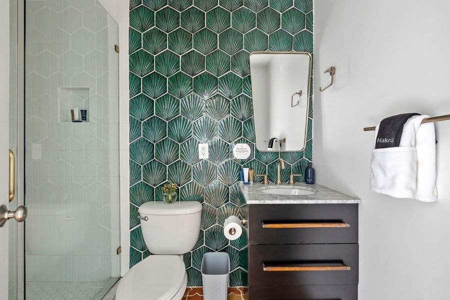 Bathroom #2 with a walk-in shower 
