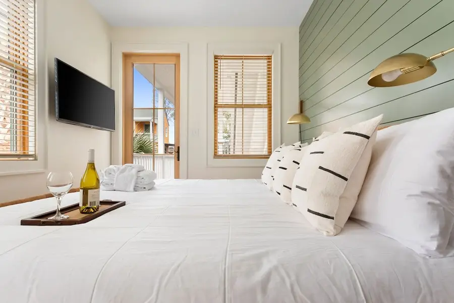 Bedroom #4: King Bed, TV, Ceiling Fan