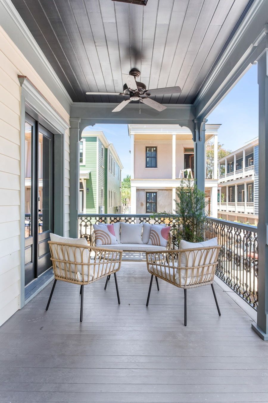 A True Charleston-Style Balcony to Enjoy our Amazing Weather! (One Upstairs & One Downstairs)