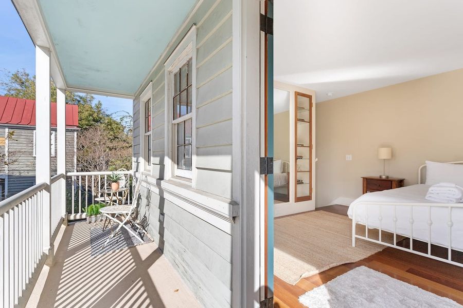 Private balcony with seating for your group!