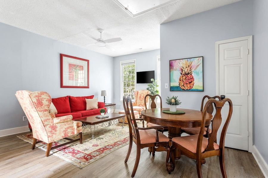 Dining area with seating for your group!