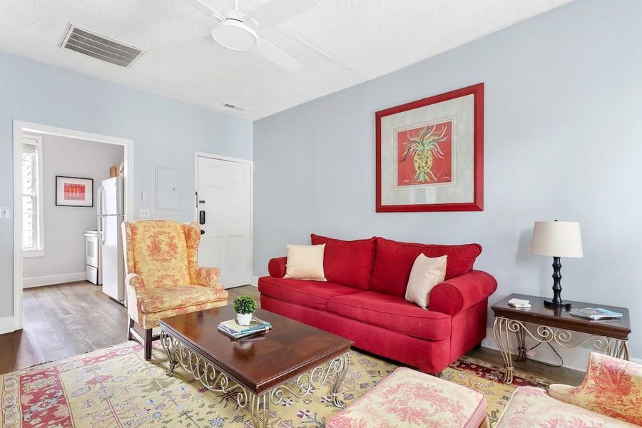 Living Room with TV! Bright and spacious!