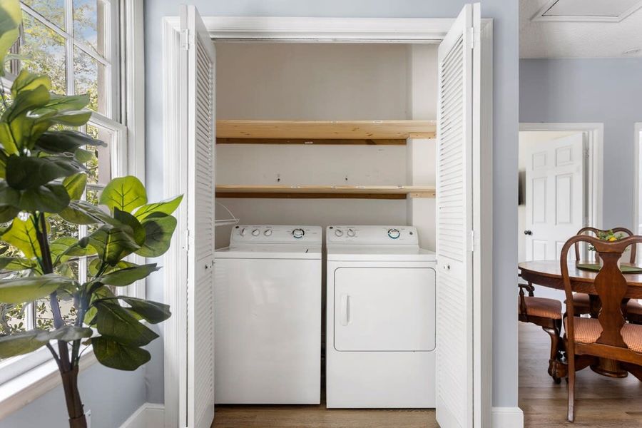 Washer + Dryer on site for your use!