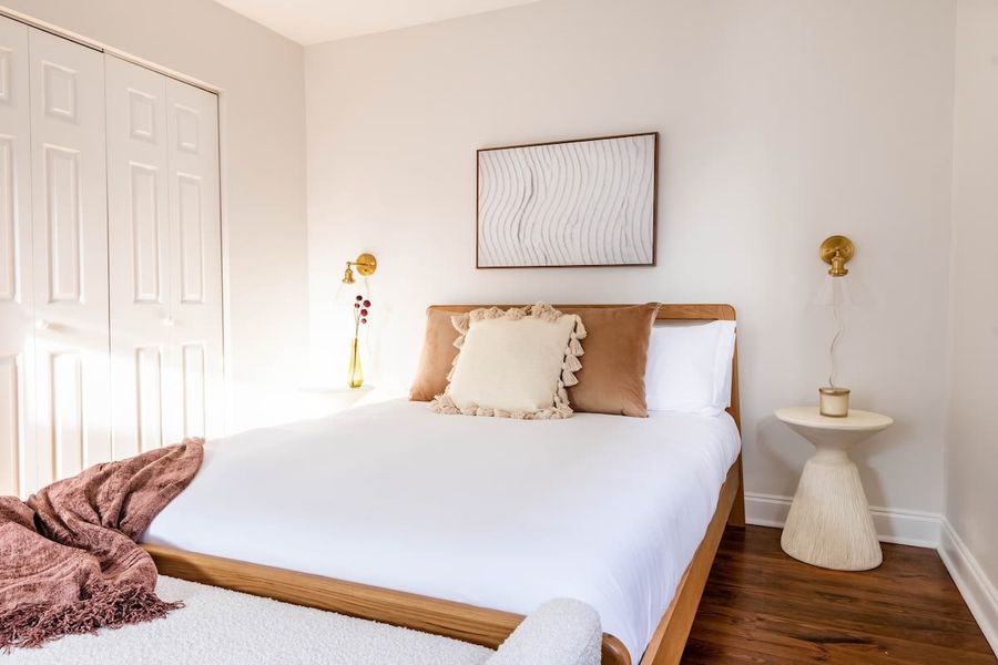 Bedroom 2: Queen Bed + TV + Work Desk + En-suite Bath