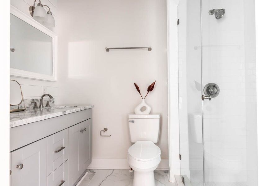Bathroom 2: Walk-in shower