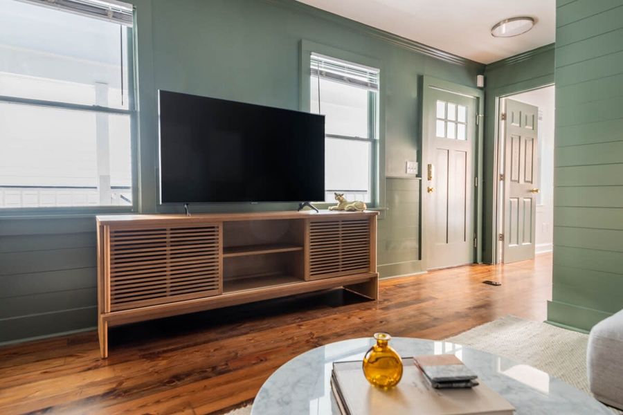 Smart TV in the spacious living room
