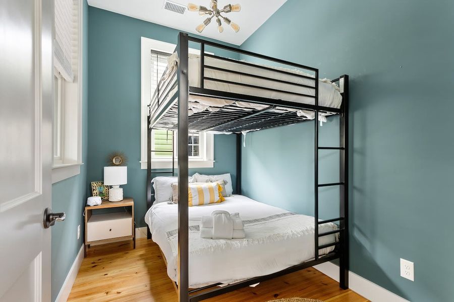 Bunk room #3 with two double beds!