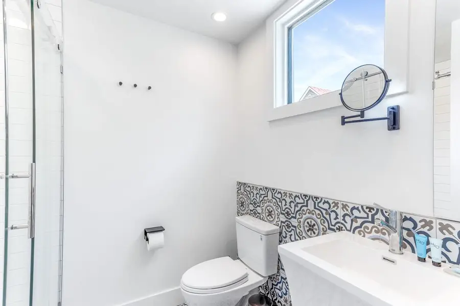Bathroom #1 with a walk-in shower