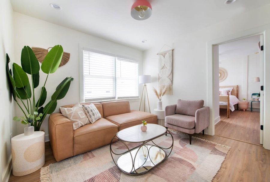 Spacious living room for you and your guests