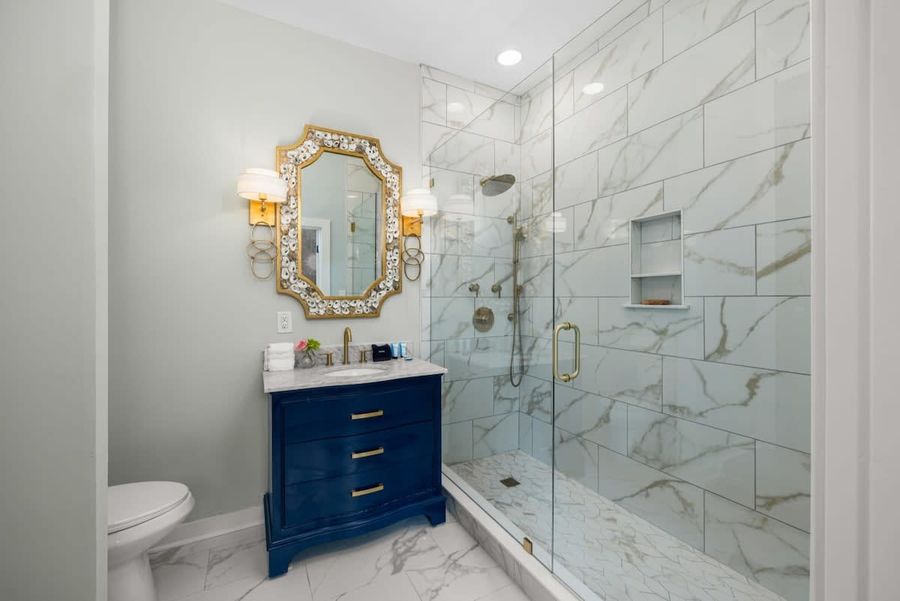 Bathroom #1 with walk-in shower