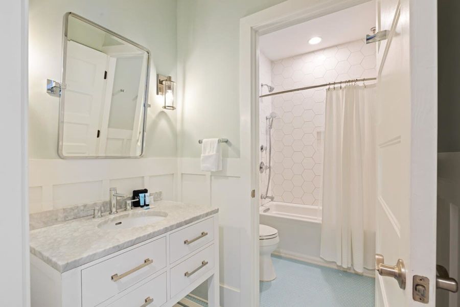 Bathroom #2 with shower/tub combo