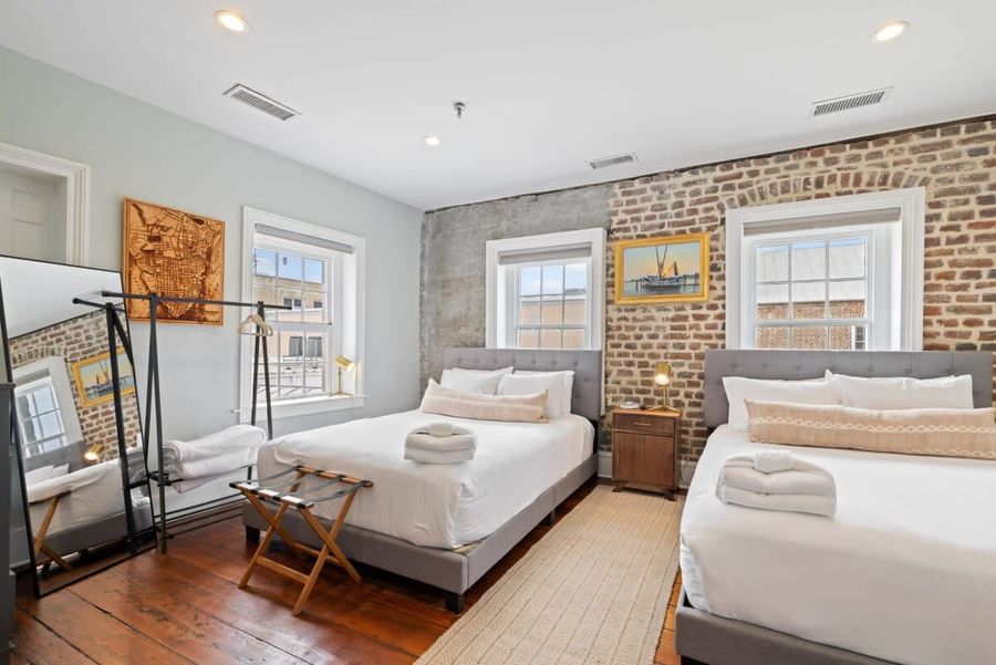 Bedroom #3 with 2 Queen Beds + En-Suite + TV