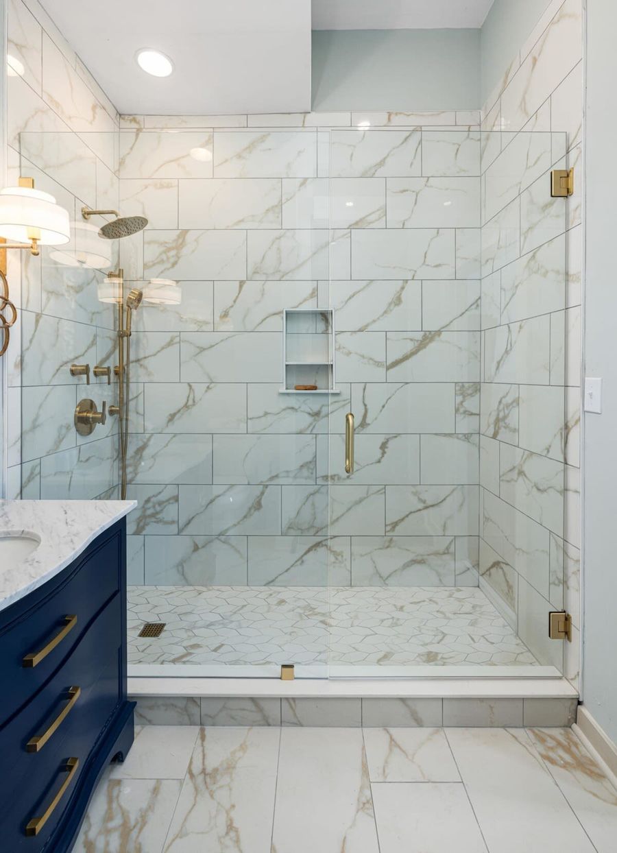 Bathroom #1 with walk-in shower