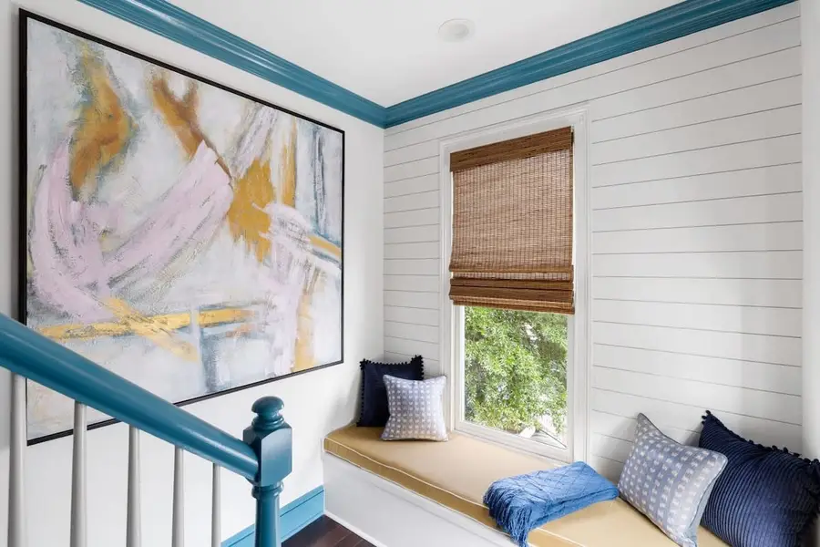 Reading nook on the second floor of the home