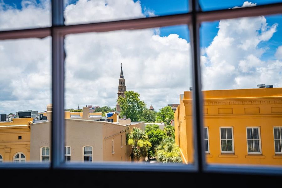 Beautiful views of the French Quarter from the rental! 