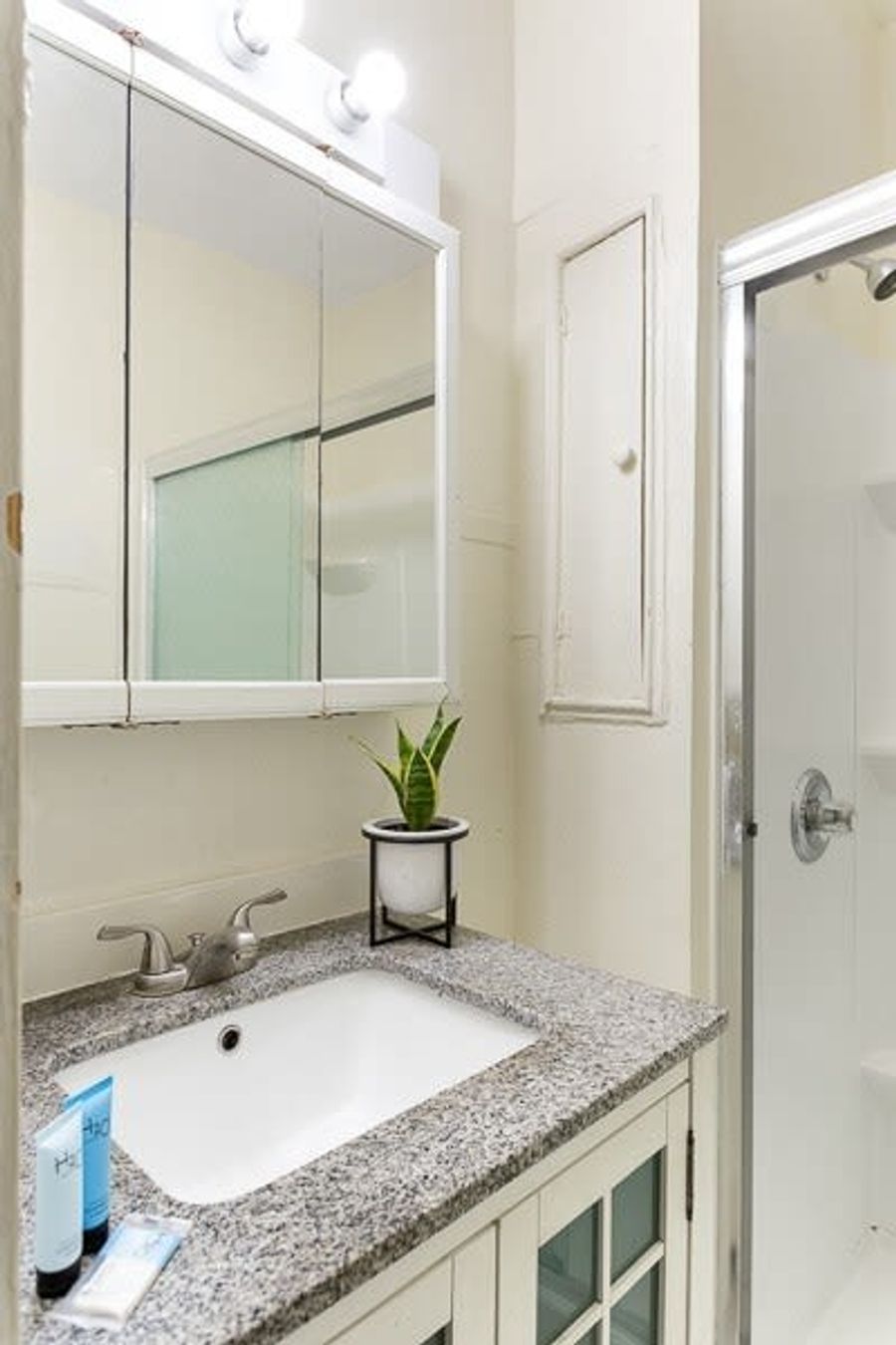 Bathroom #1 with a walk-in shower