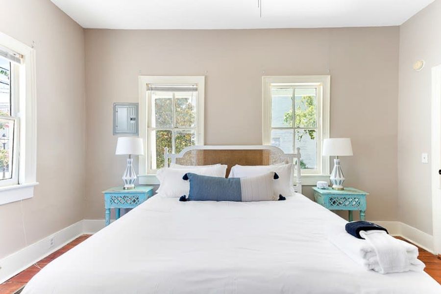 Bedroom #2 with a King bed and Smart TV