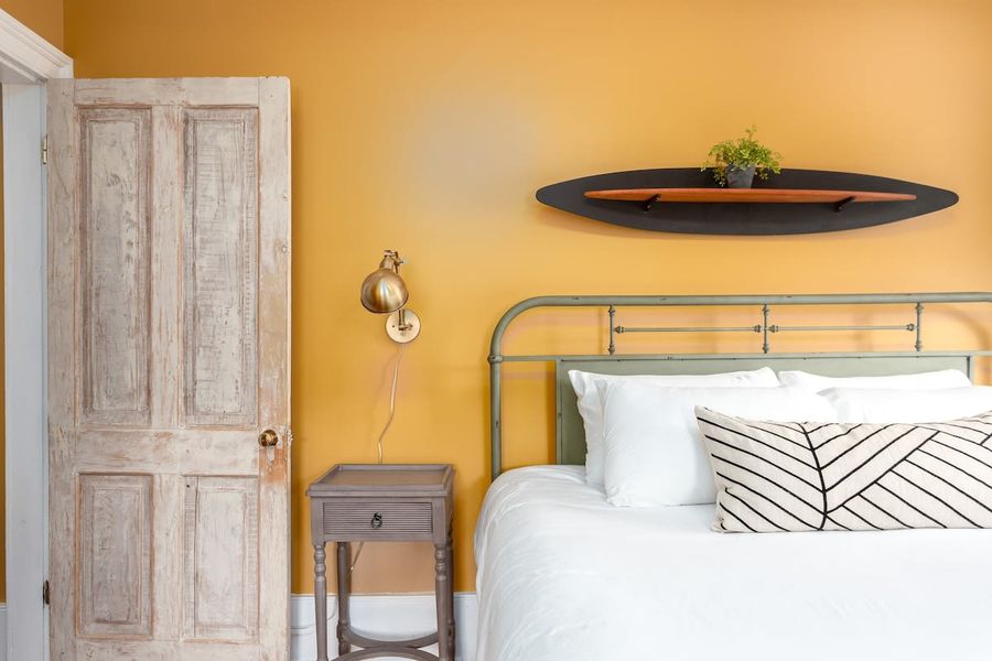 King Bedroom plus additional air mattress for extra sleeping space