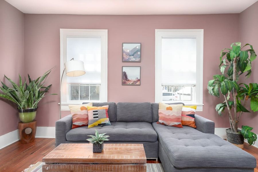 Welcome to your downtown Charleston rental! Explore all things downtown by foot! (Unit A Living Room)