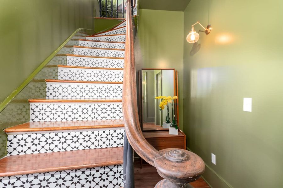 Stairs inside the rental