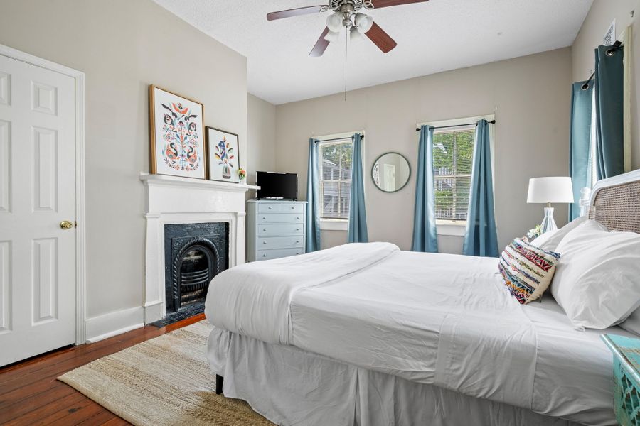 Bedroom #1 with a King bed and Smart TV