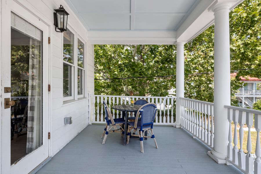 Outdoor dining space