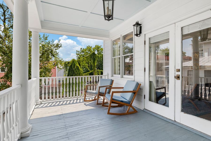 Plenty of room to relax on the outdoor porch