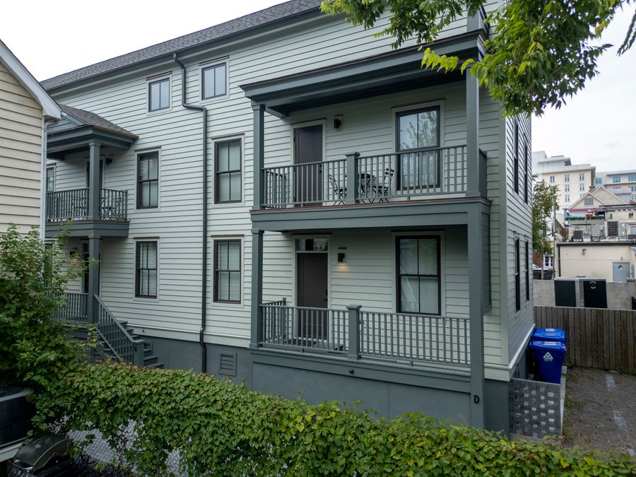 Two outdoor balconies with seating for your group!