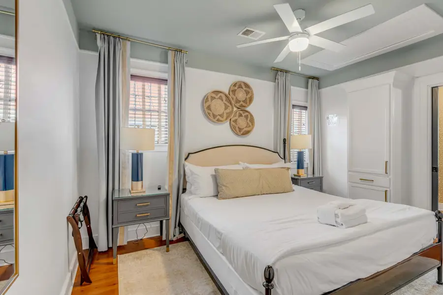 Bedroom #6: King bedroom with TV & shared en suite bathroom!