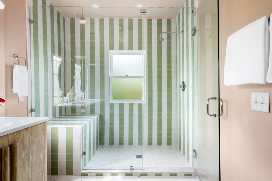 Bathroom #1: Walk In Shower + Double Vanity