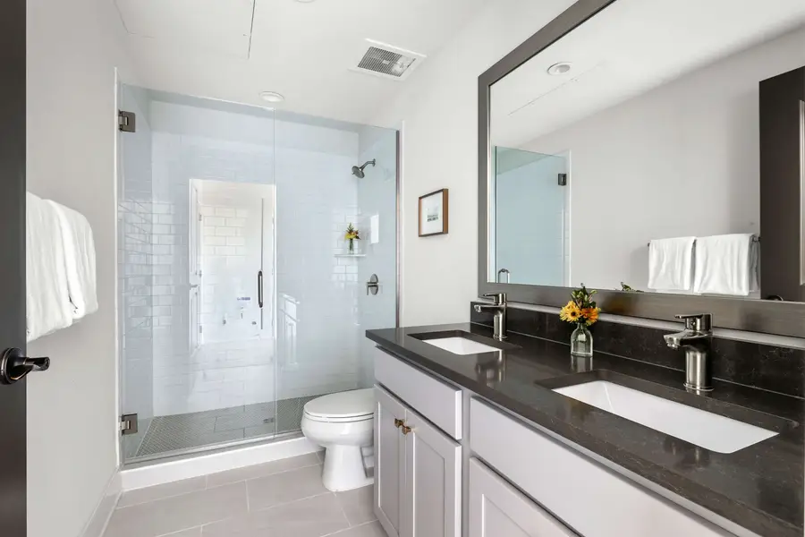 Full bathroom with walk-in shower 