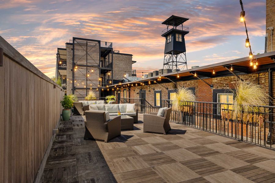 Shared outdoor seating for your group!