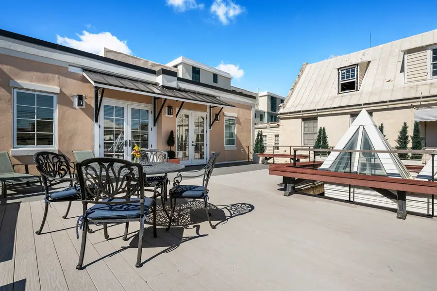 Private rooftop with outdoor seating