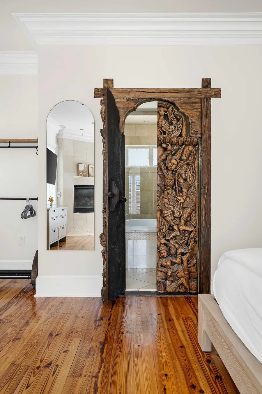 Custom door to master bathroom 