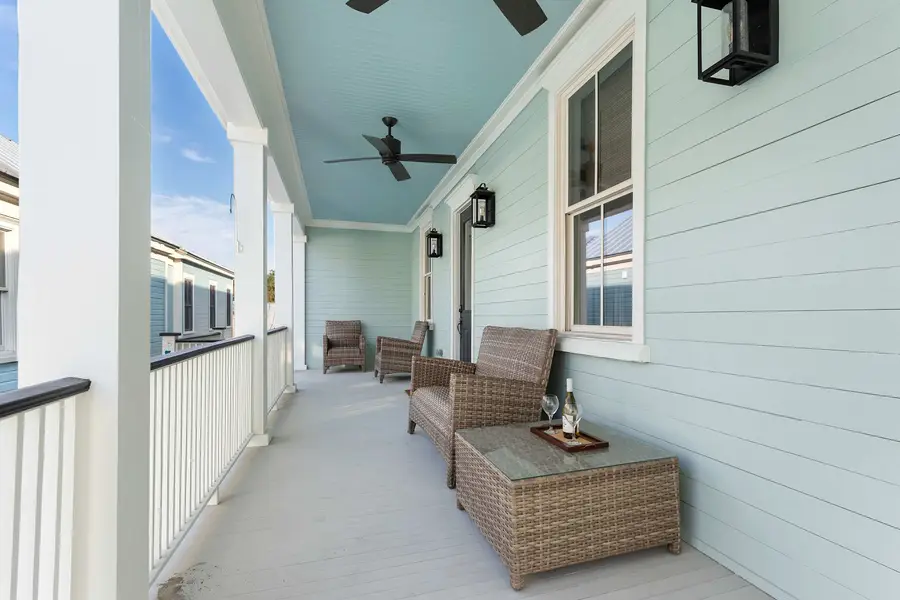 Plenty of seating on the outdoor porch! 
