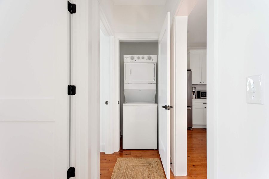 Washer and dryer on the second floor! 
