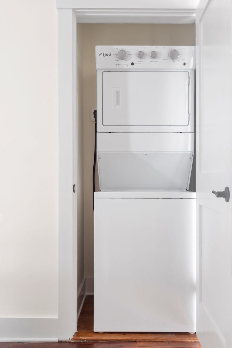 Washer + dryer for your use!