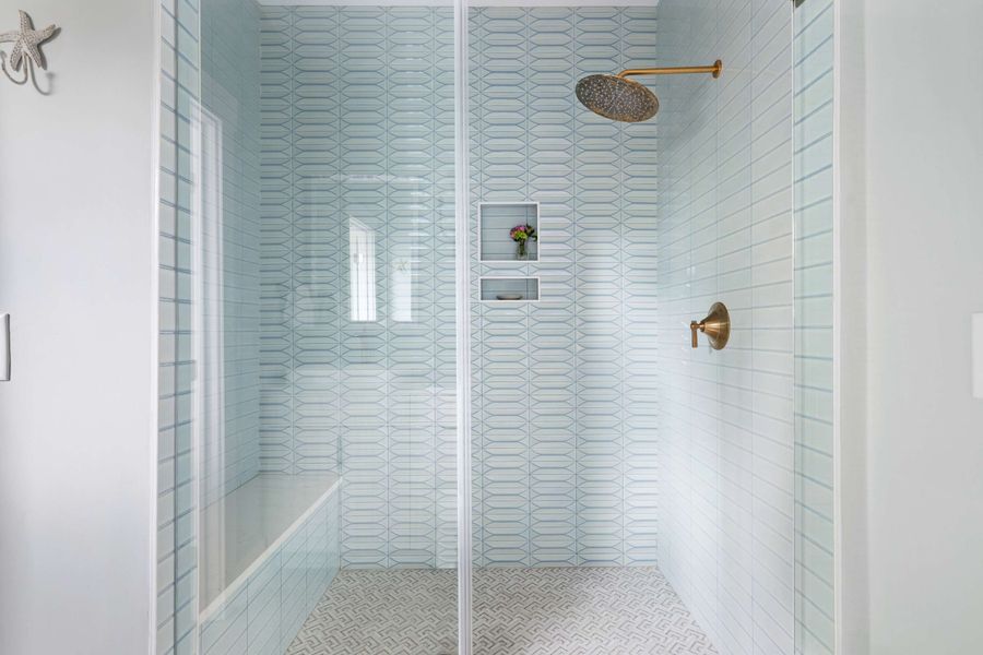 Bathroom #1: Walk-in Shower + Double Vanity