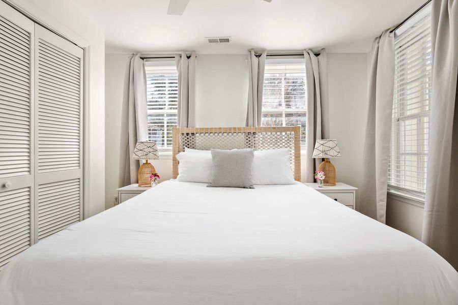 First floor: Bedroom #3: Queen Bed 