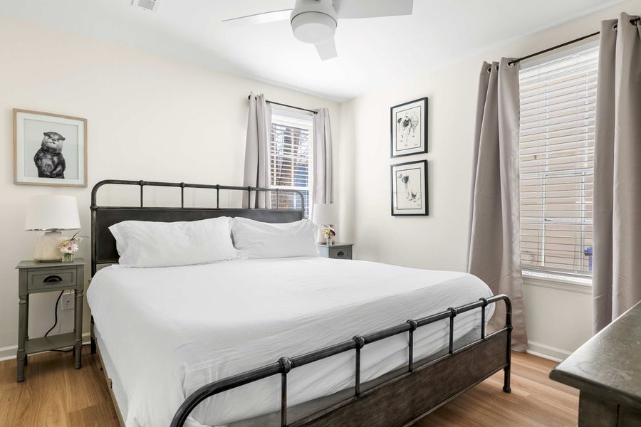 First floor: Bedroom #1: King Bed + TV