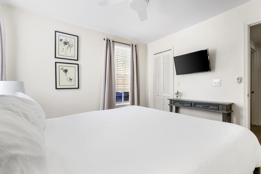 First floor: Bedroom #1: King Bed + TV