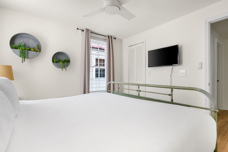 Second floor: Bedroom #4: King Bed + TV