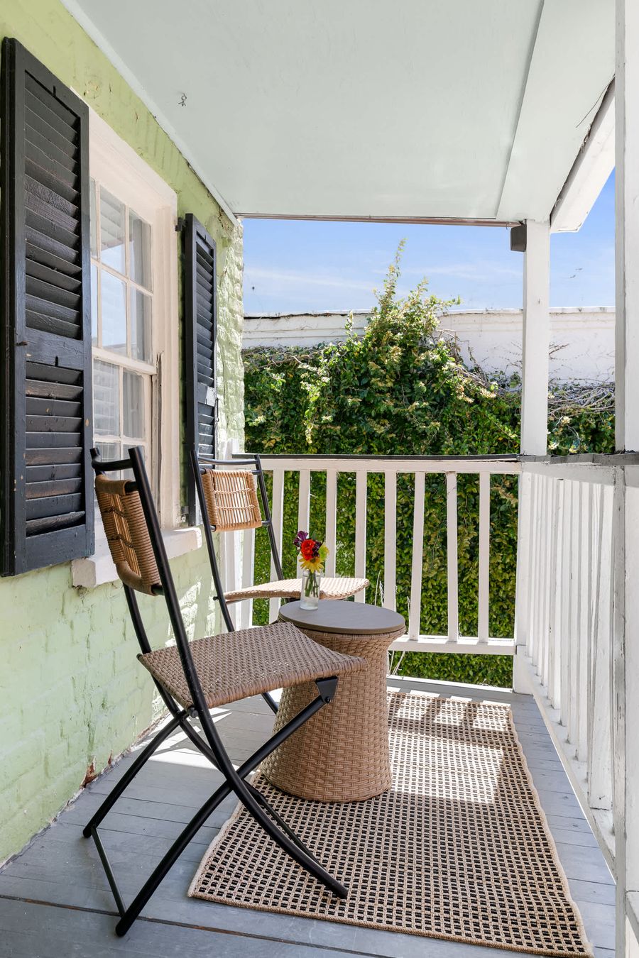 Porch seating space for you to enjoy! 