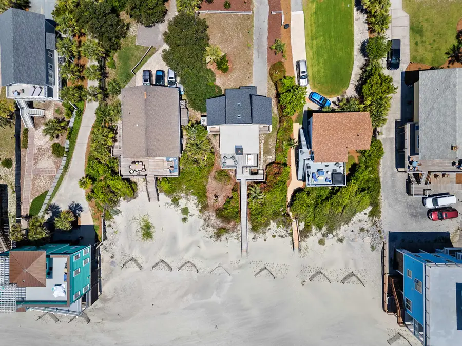 Aerial view of the house  on the beach! 