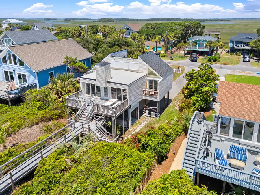 Beach side view of the home! 