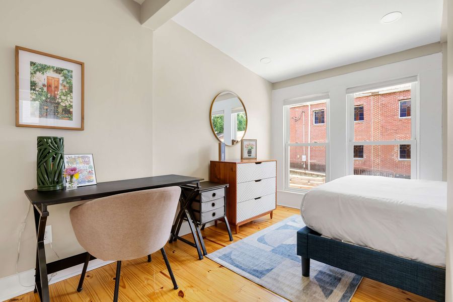 Bedroom 4: Queen Bed + Desk
